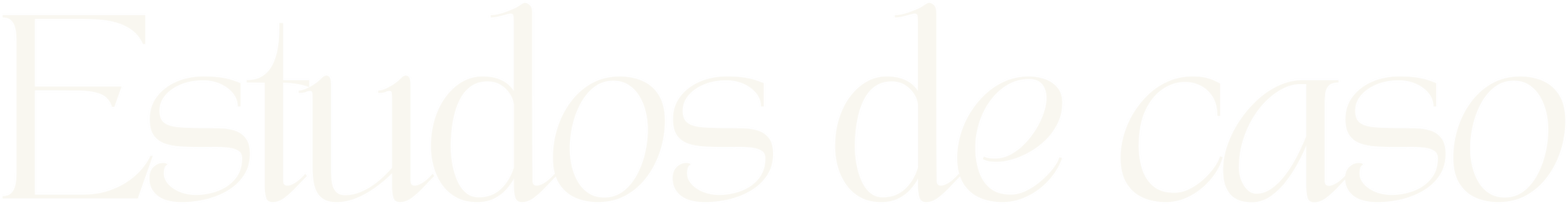 Estudos de caso